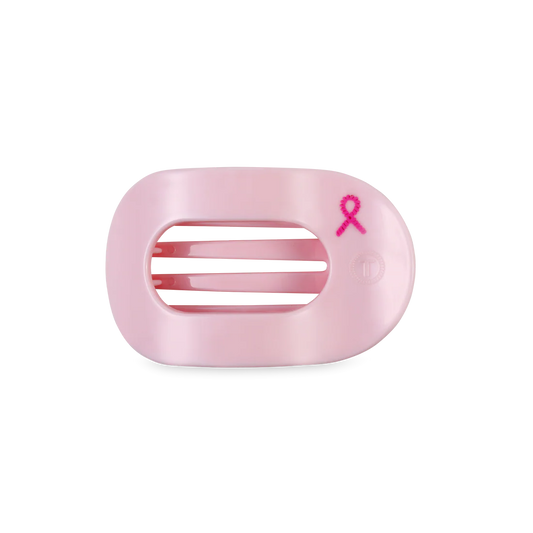 Pink Ribbon Power Round Flat Clip - Small
