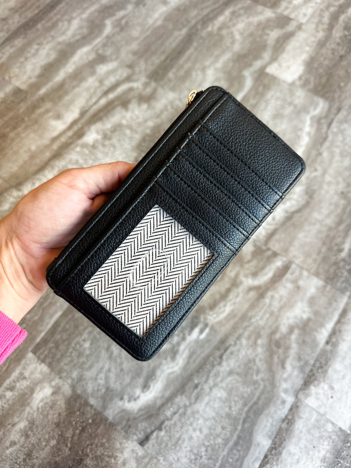 Saige Slim Cardholder Wallet (Black)
