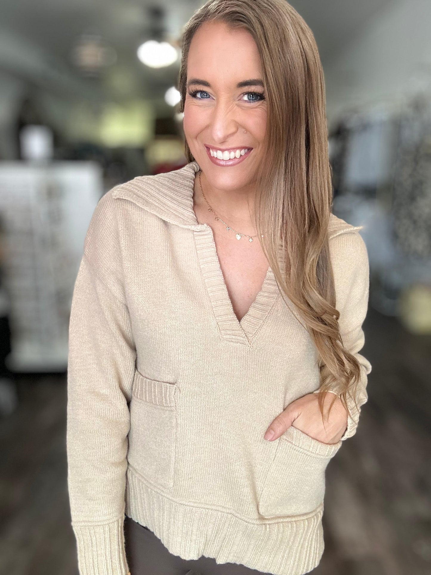 Lesson Learned Front Pocket Sweater