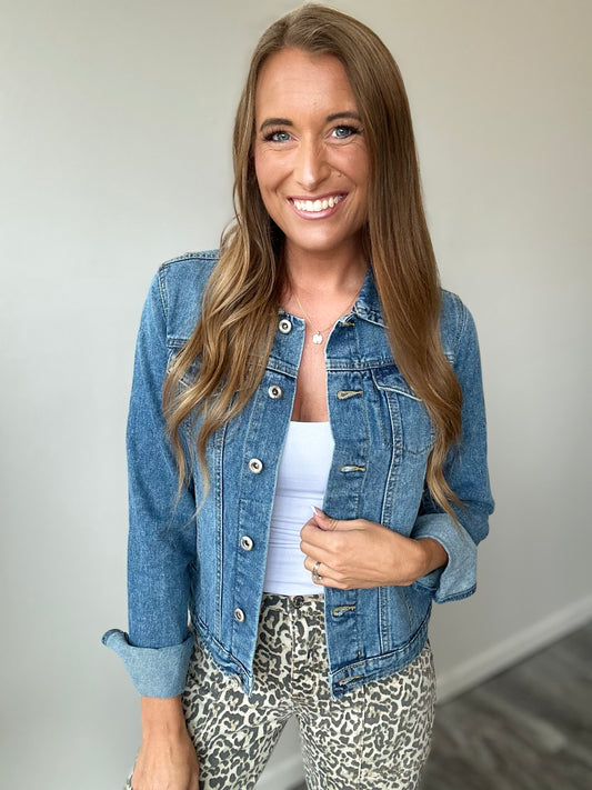 Jazzy Casual Denim Jacket