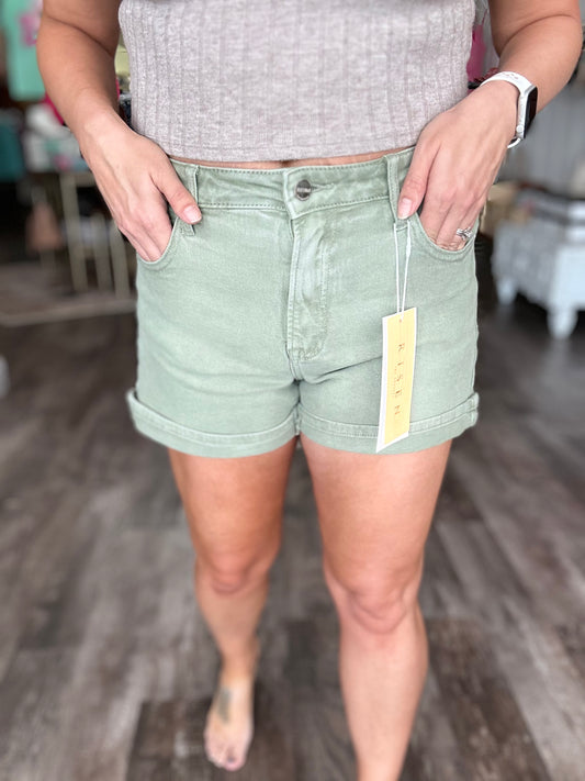 Hit the Road Foldover Hem Shorts