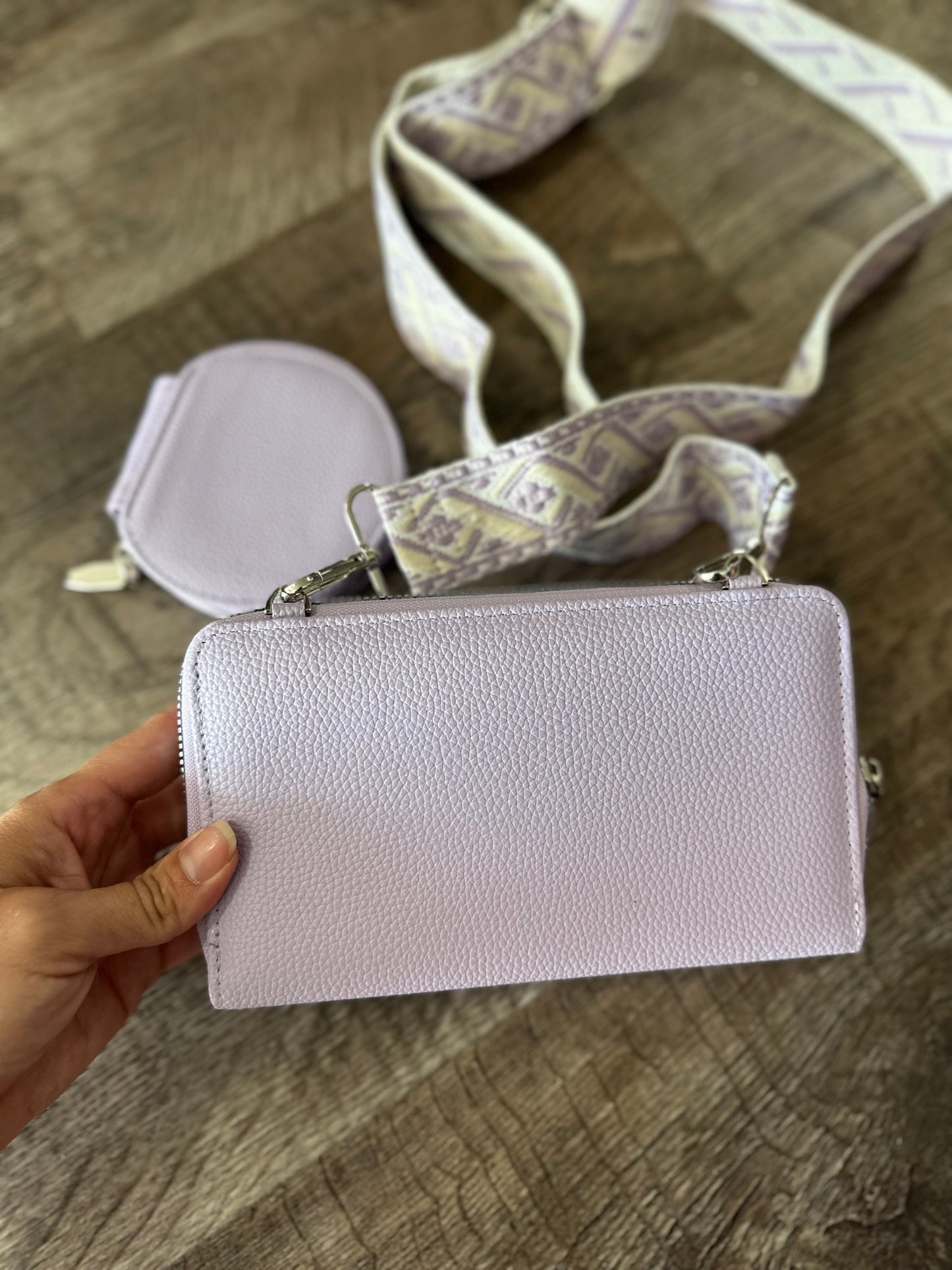 Rochelle Duo Wallet Crossbody - Lilac