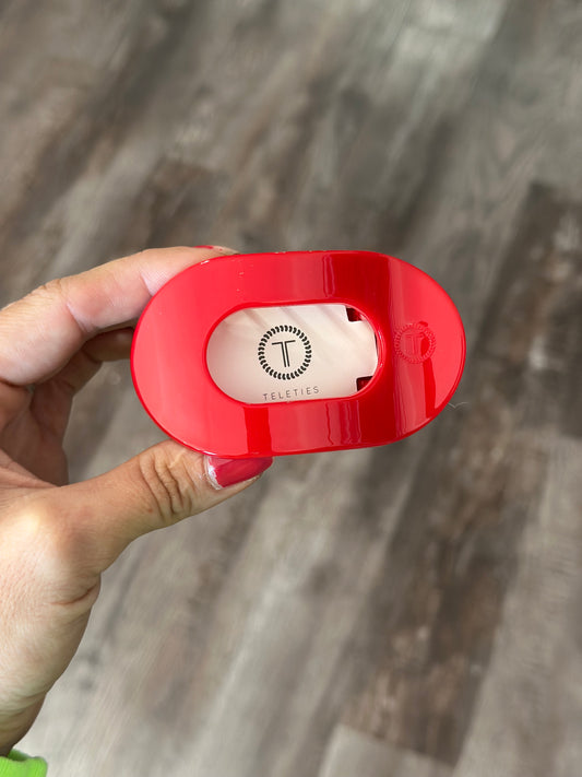 Red Carpet Ready Round Flat Clip - Small