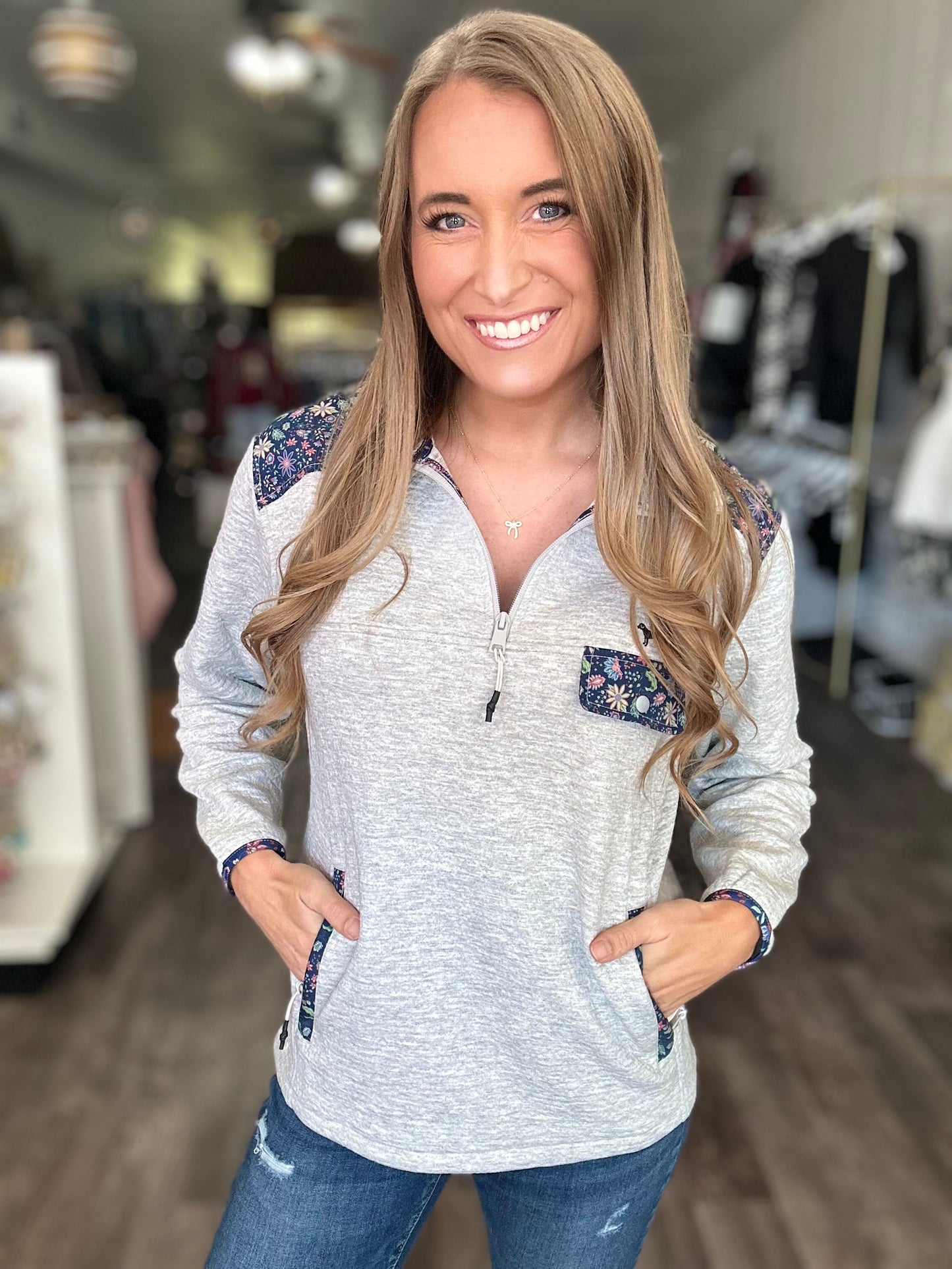 Aria Quarter Zip - Simply Southern