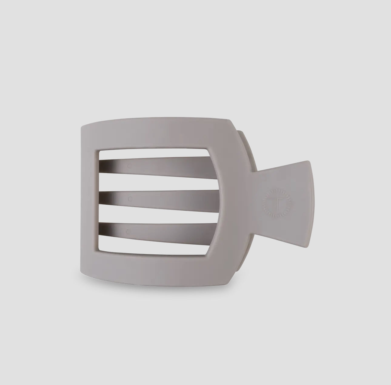 Silver Flames Flat Square Clip - Medium