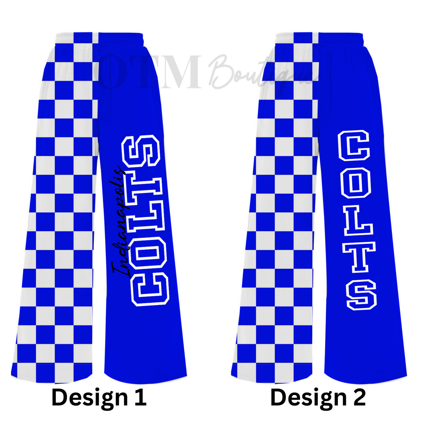 Preorder Custom Team Split Checkered Pants