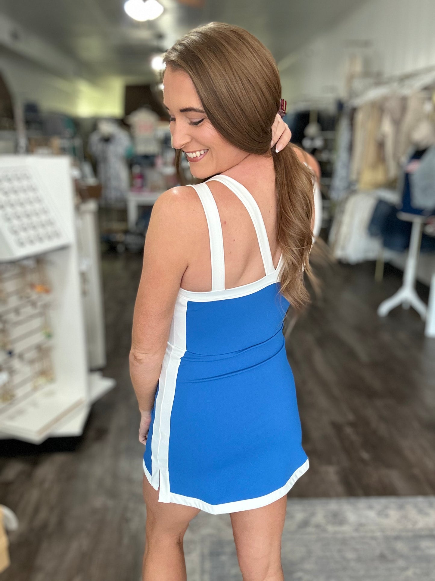 Style All Day Athletic Dress (Blue)