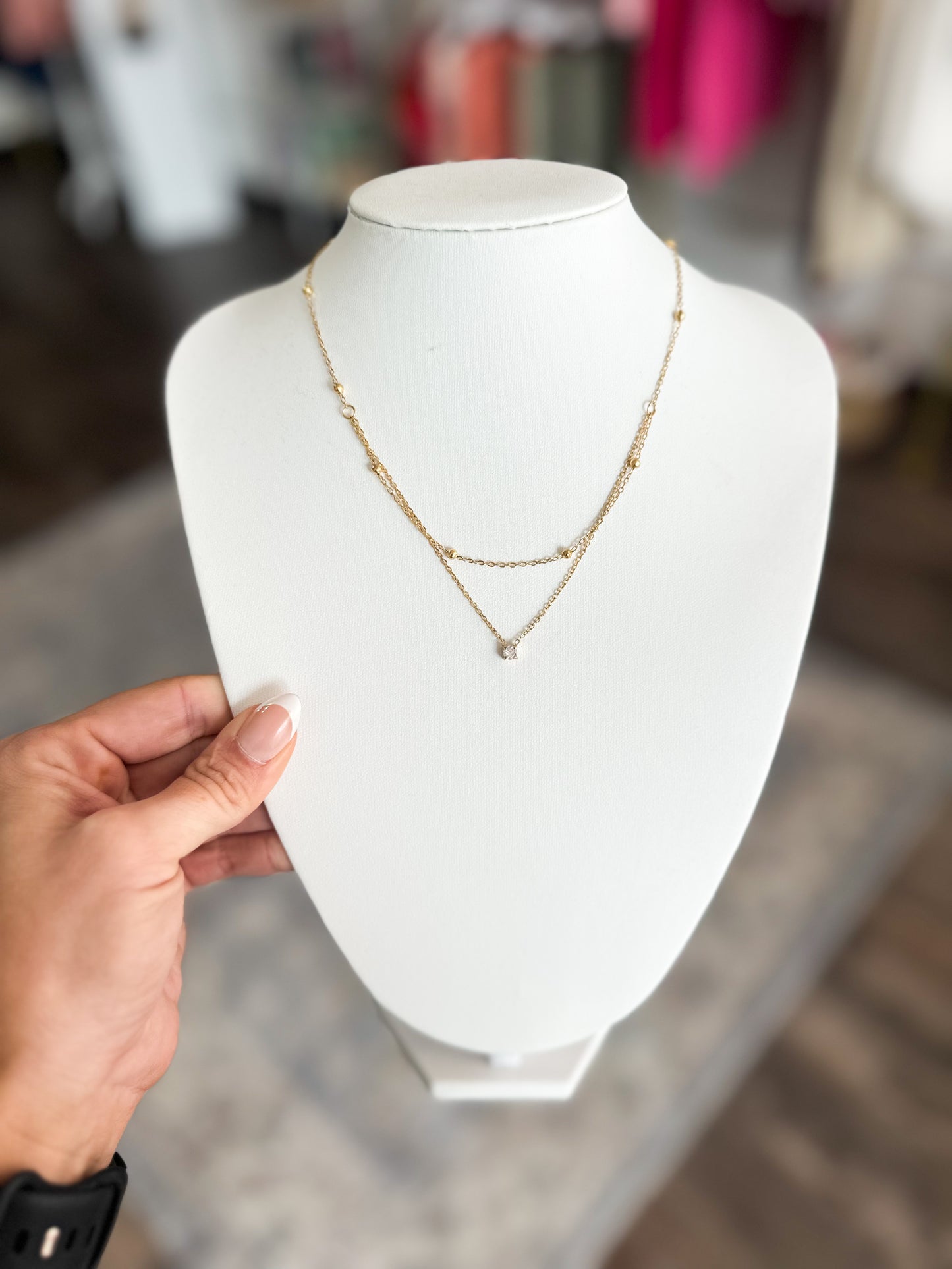 Layered Simplicity Necklace (Gold)