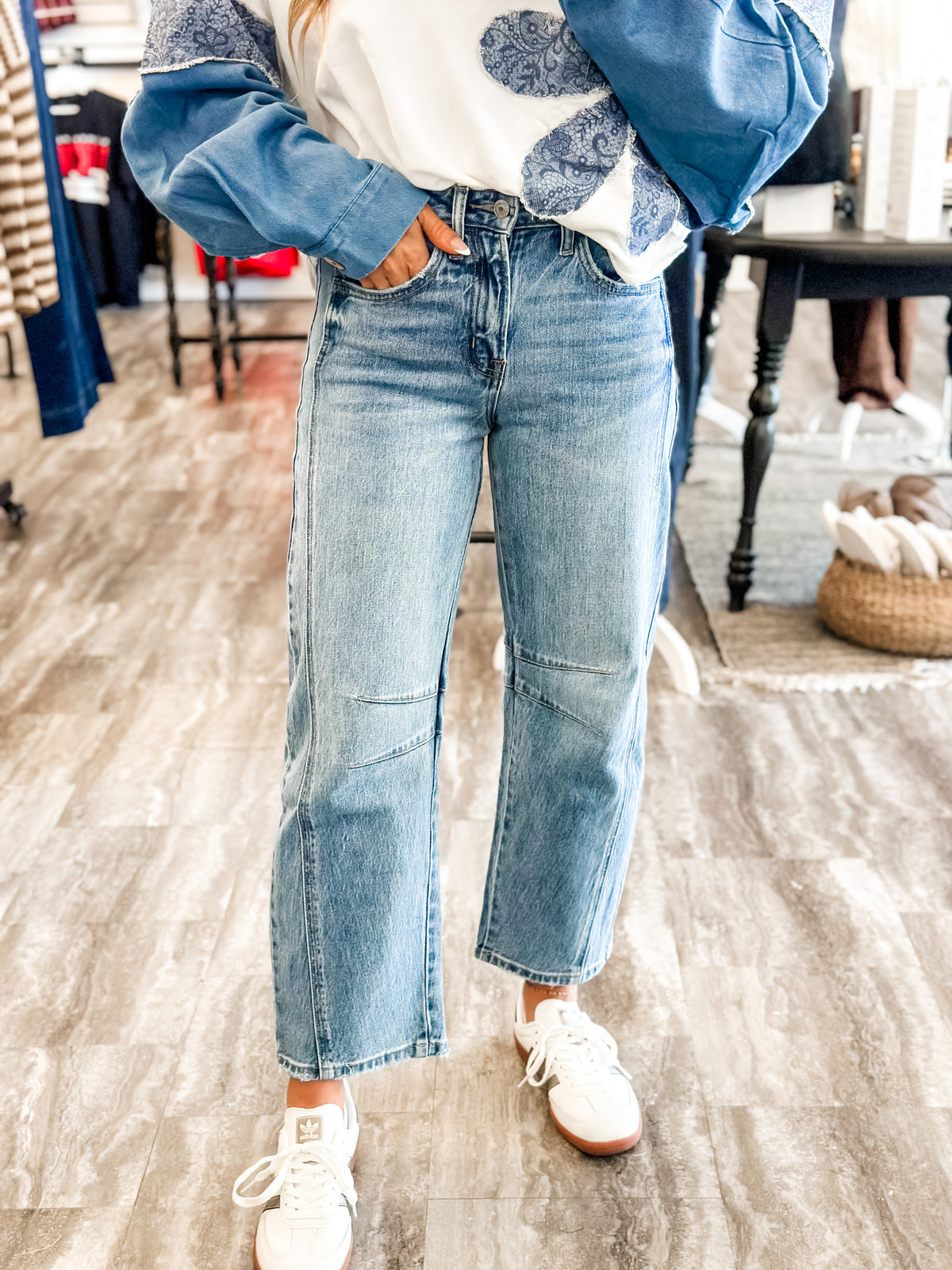 Harleigh High-Rise Barrel Jeans