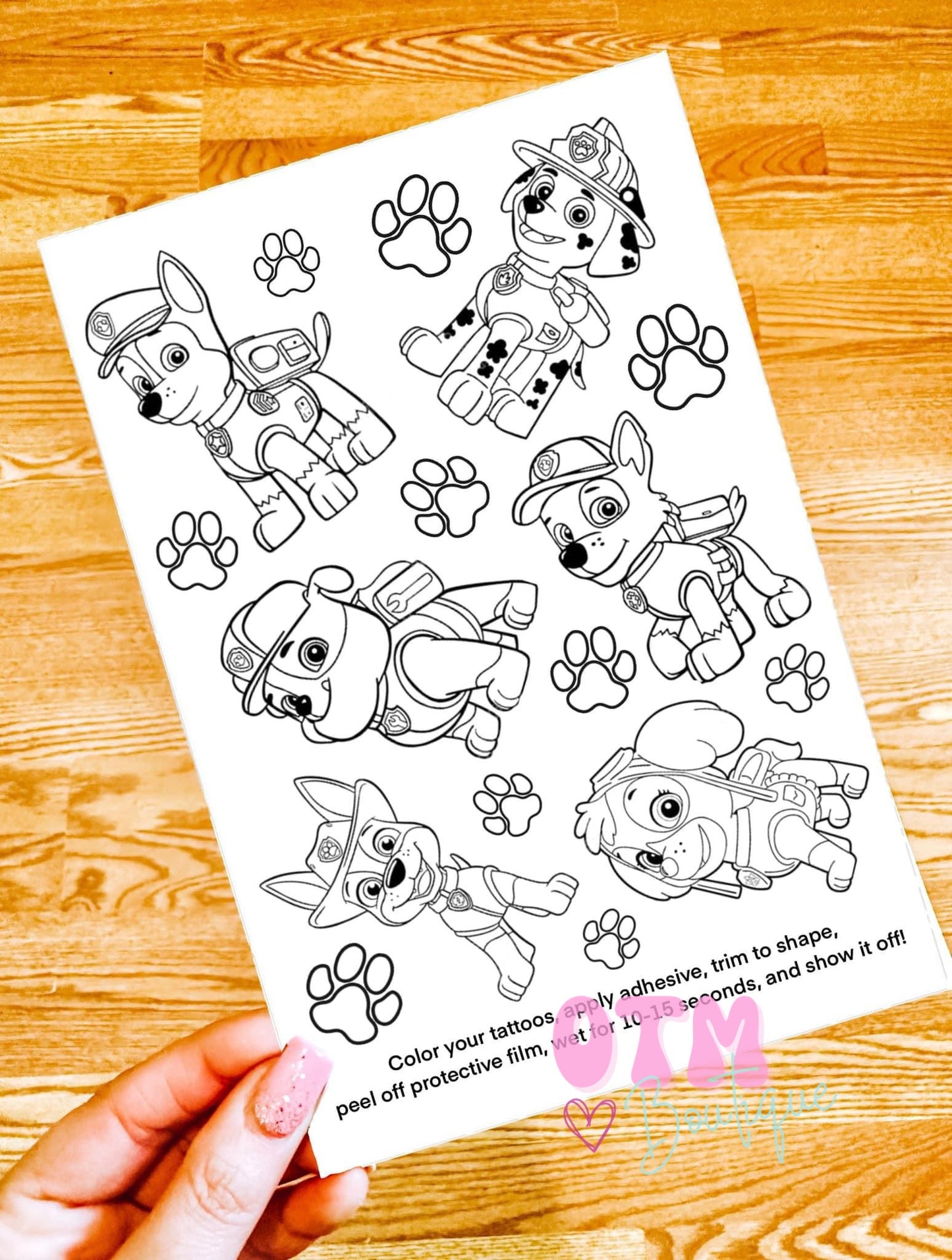 Color Your Own Tattoo Sheets