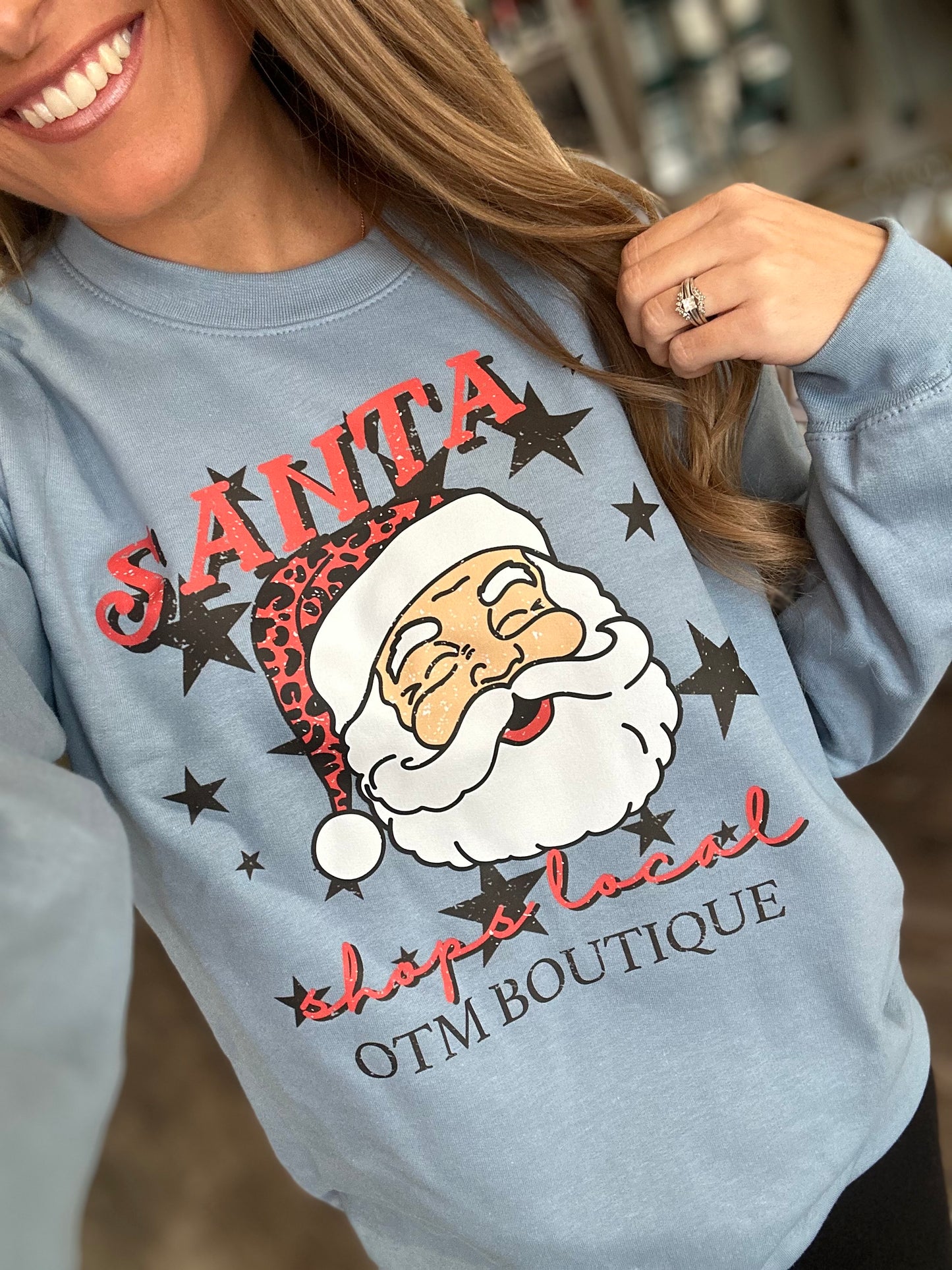 Santa Shops Local OTM Crew (Indigo)