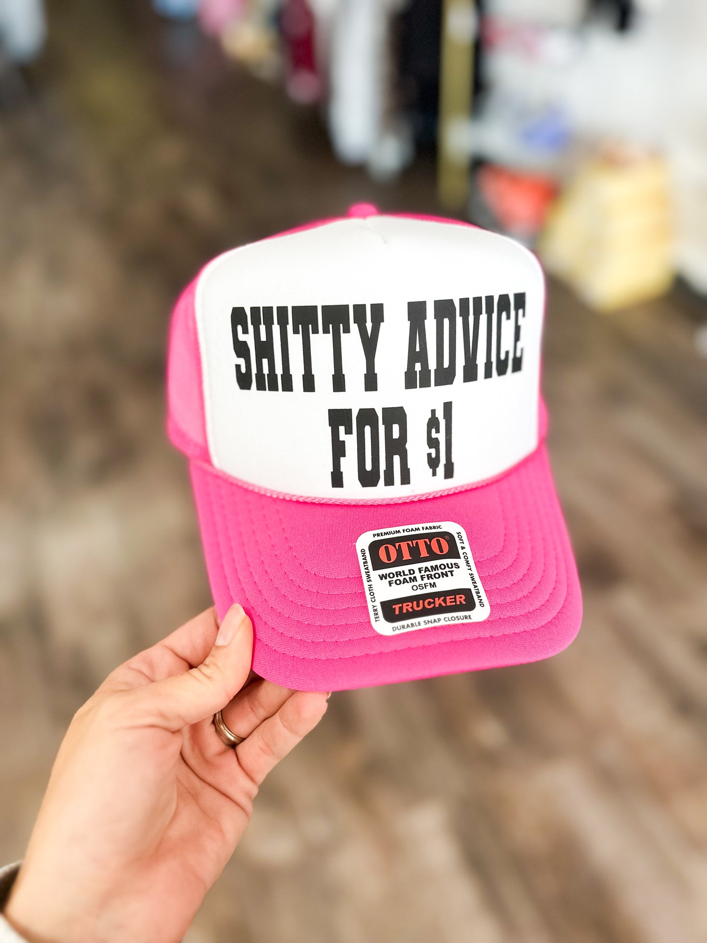 Shitty Advice For $1 Trucker Hat