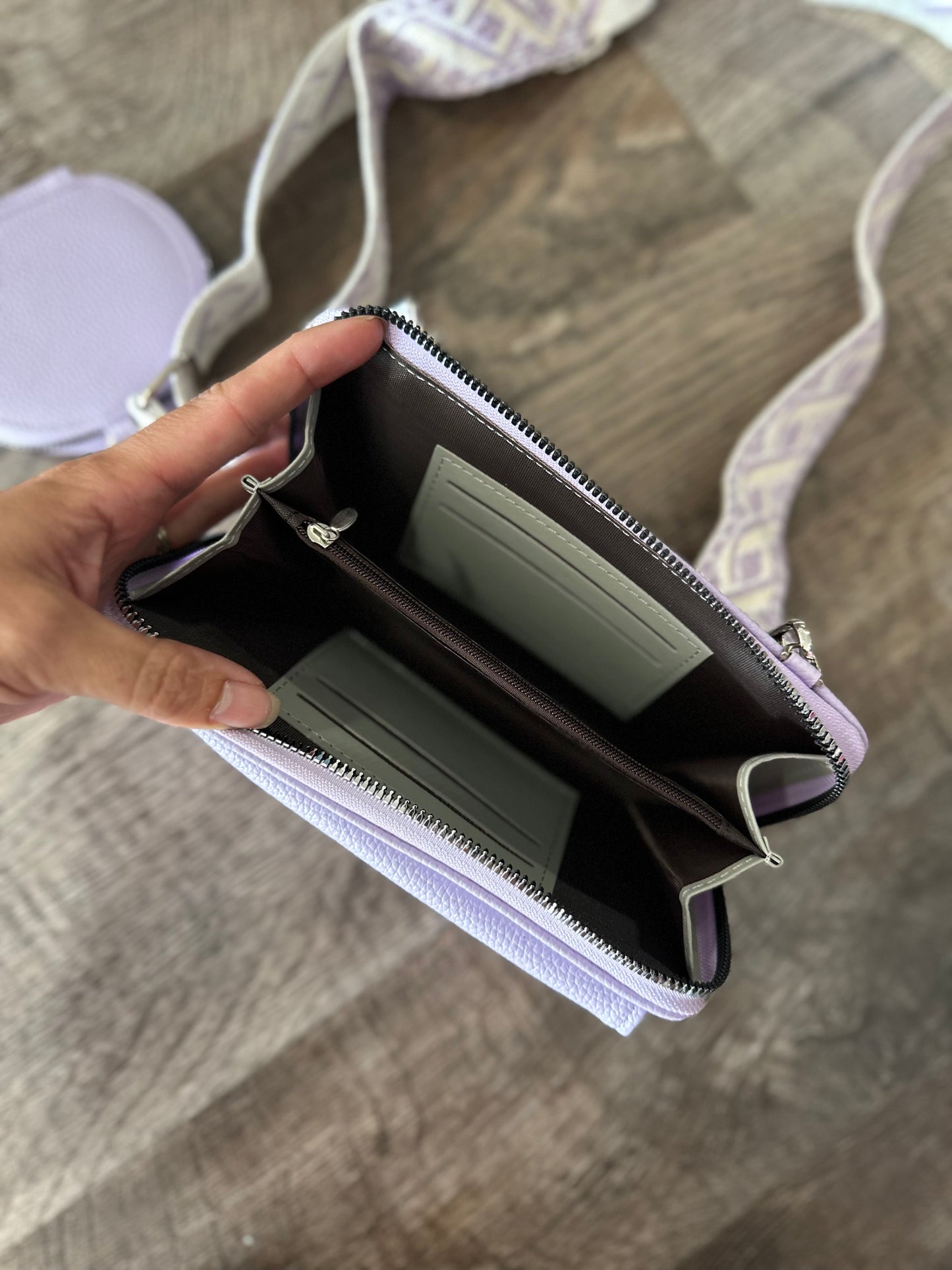 Rochelle Duo Wallet Crossbody - Lilac