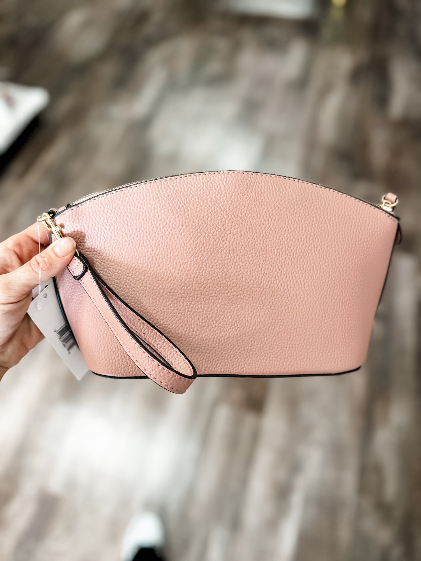 Embossed Make-Up Bag (Pink)