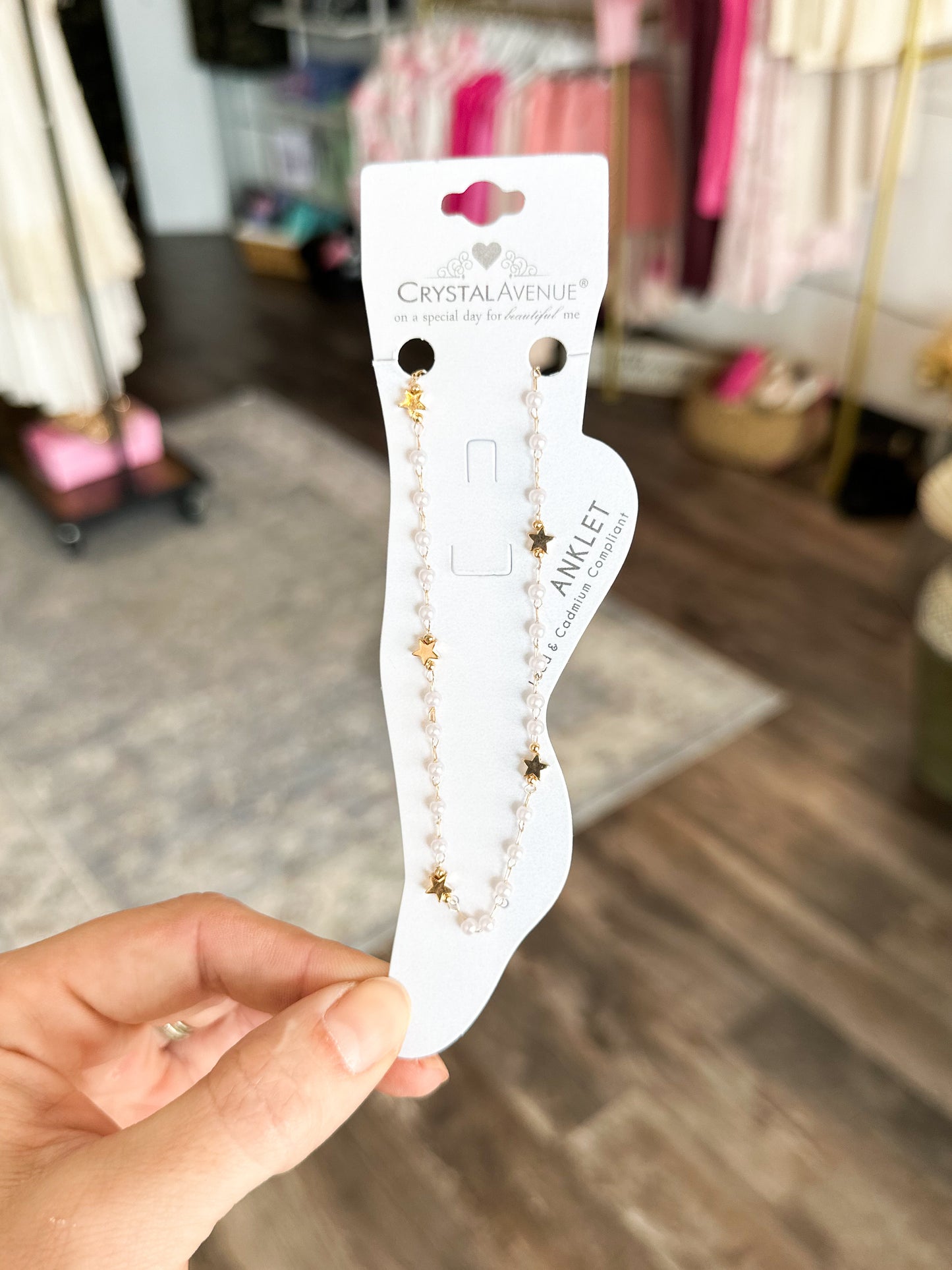 Stars & Pearls Anklet