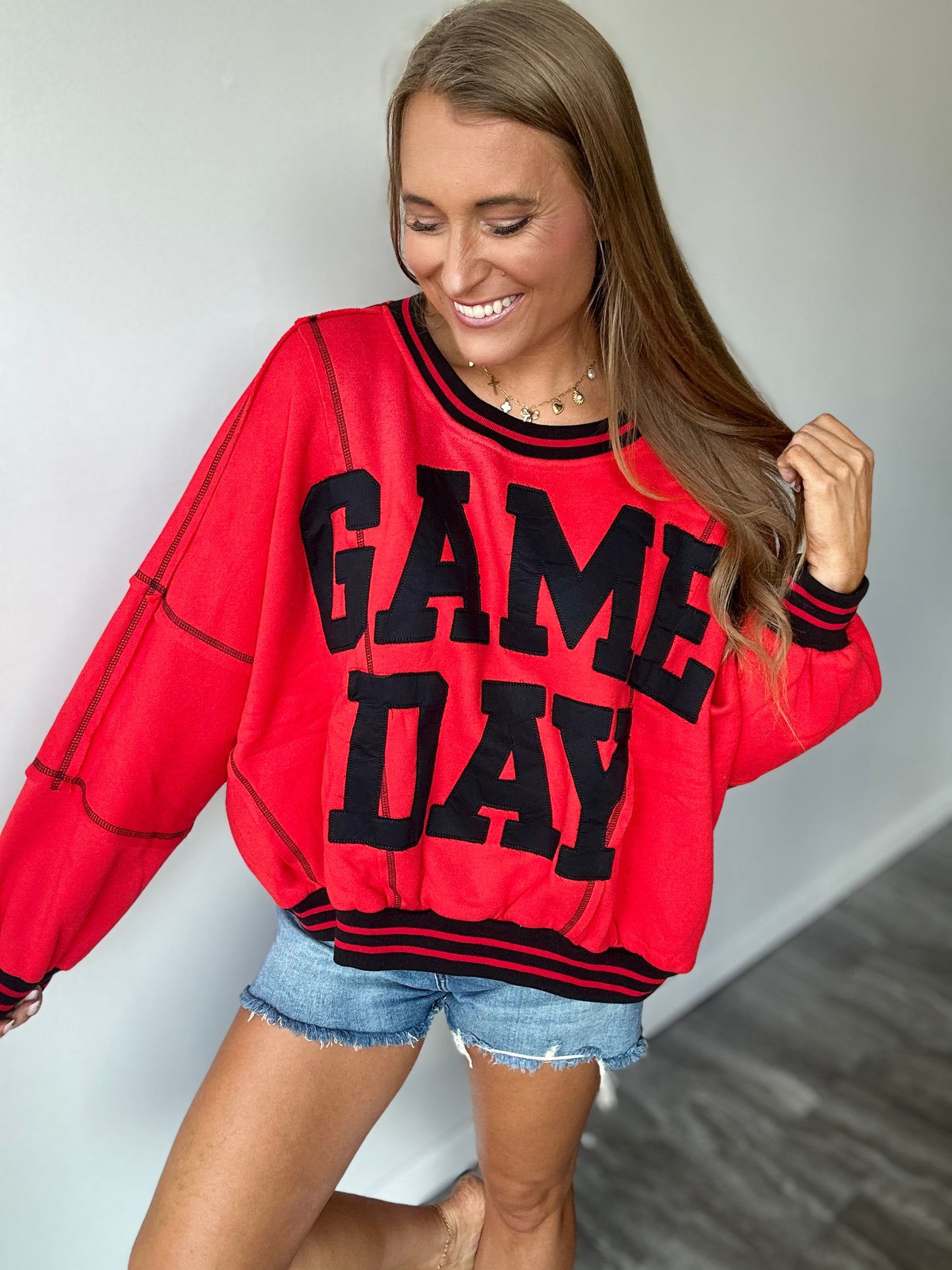 Ready, Set, Game Day Oversized Crew