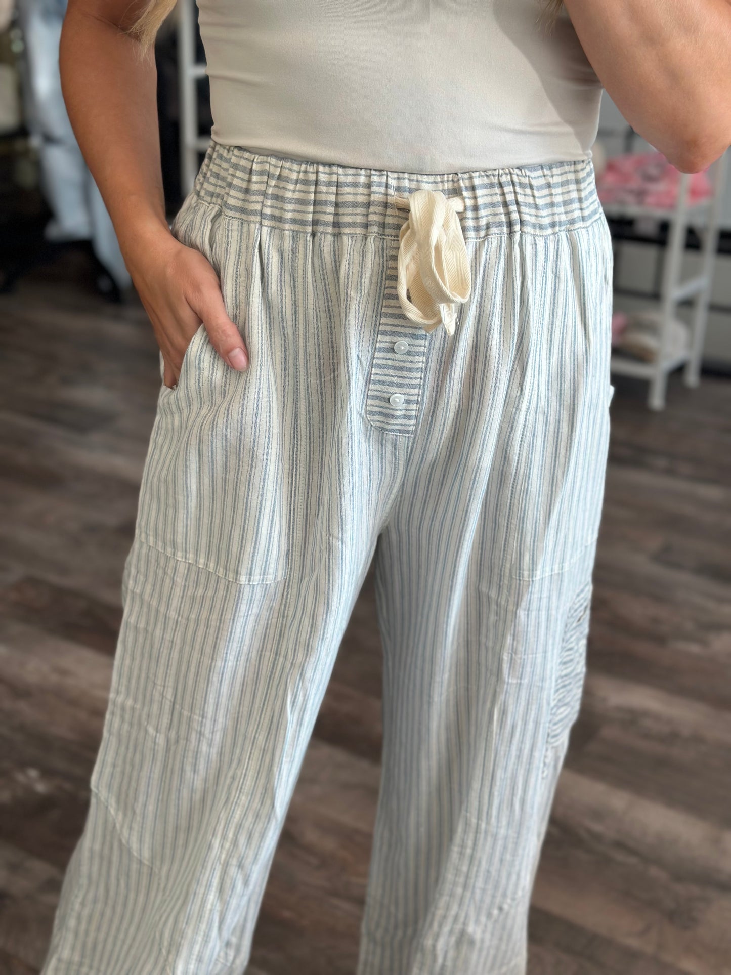 Lucky Girl Striped Pants