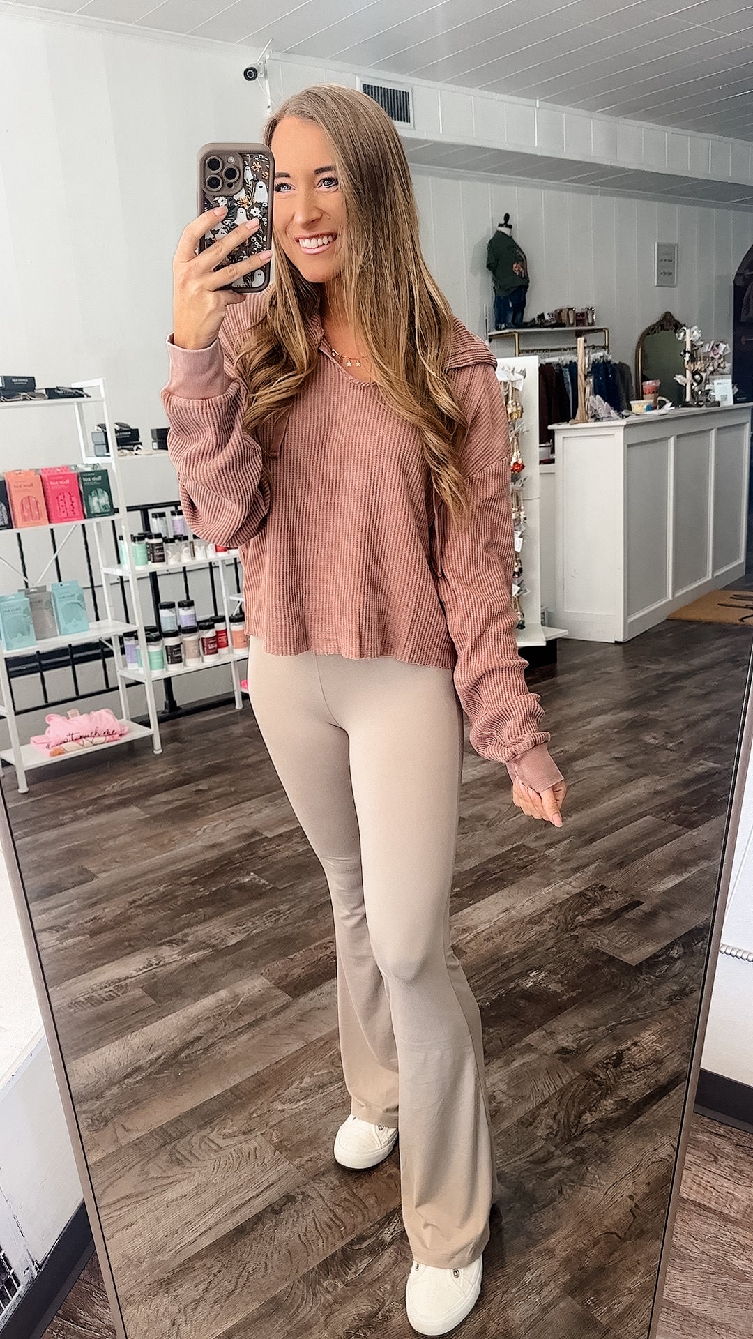 Give Me More Flare Leggings - Mocha