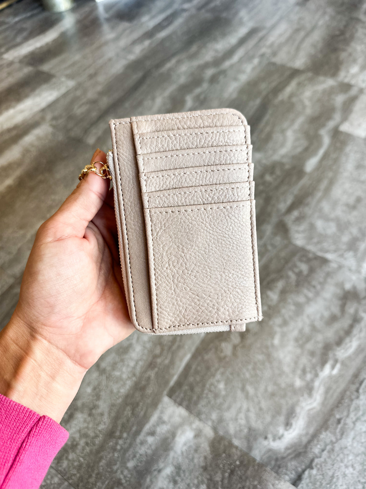 Dainty Card Wallet (Taupe)