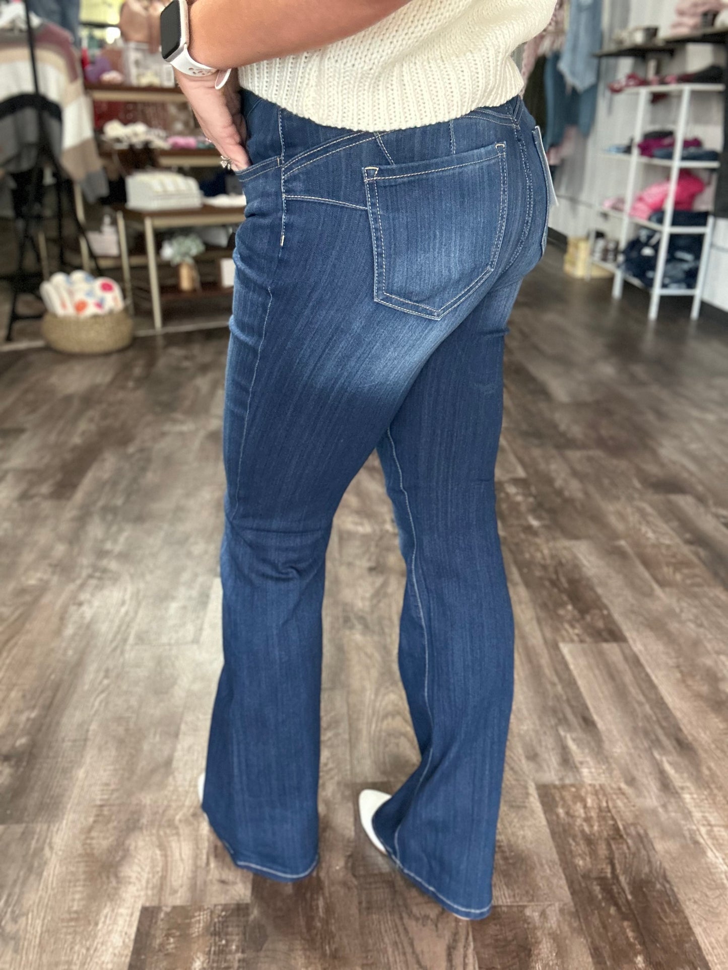 Candace Flare Mid Rise Denim