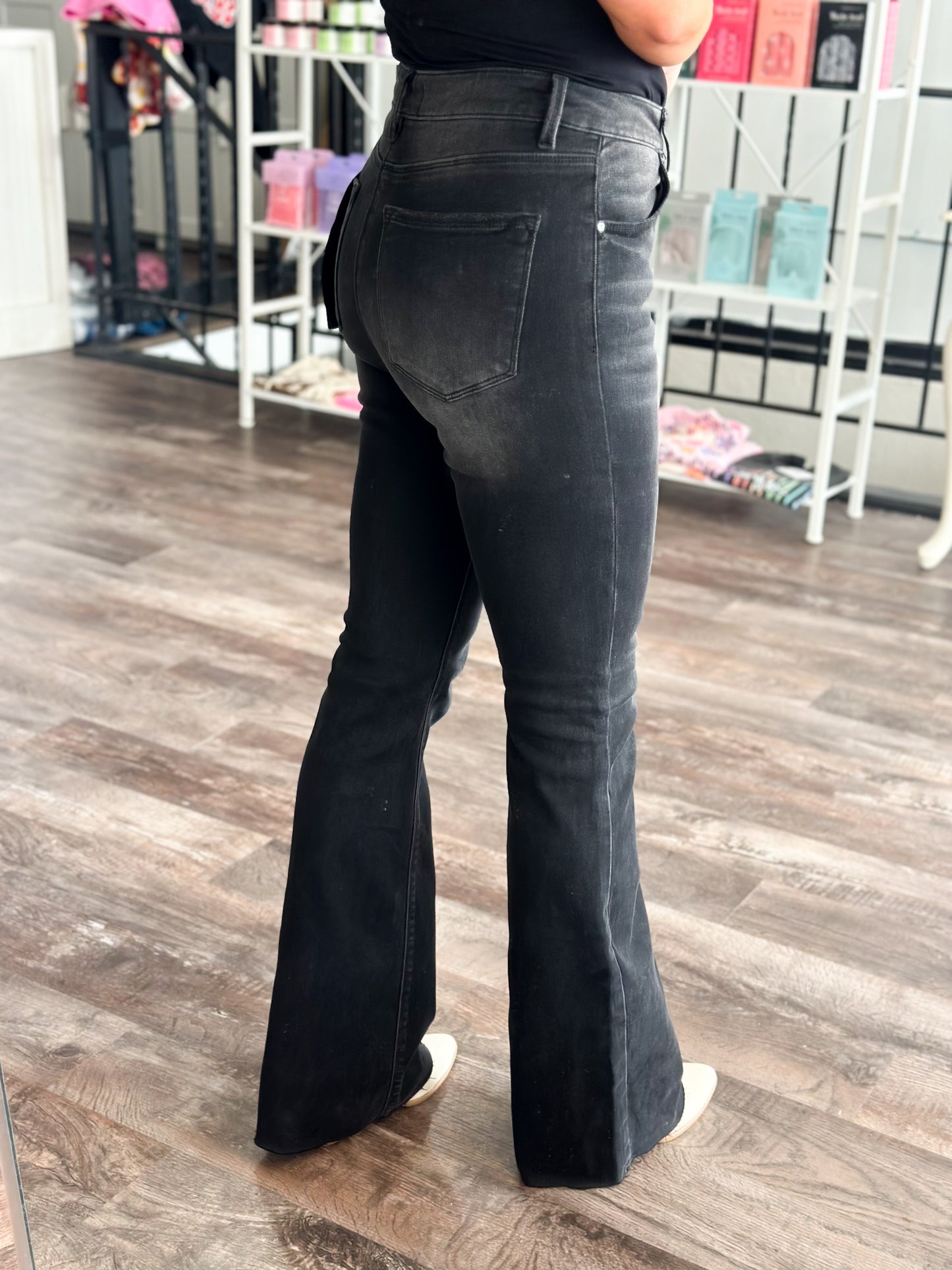 Frida High Rise Flare Denim