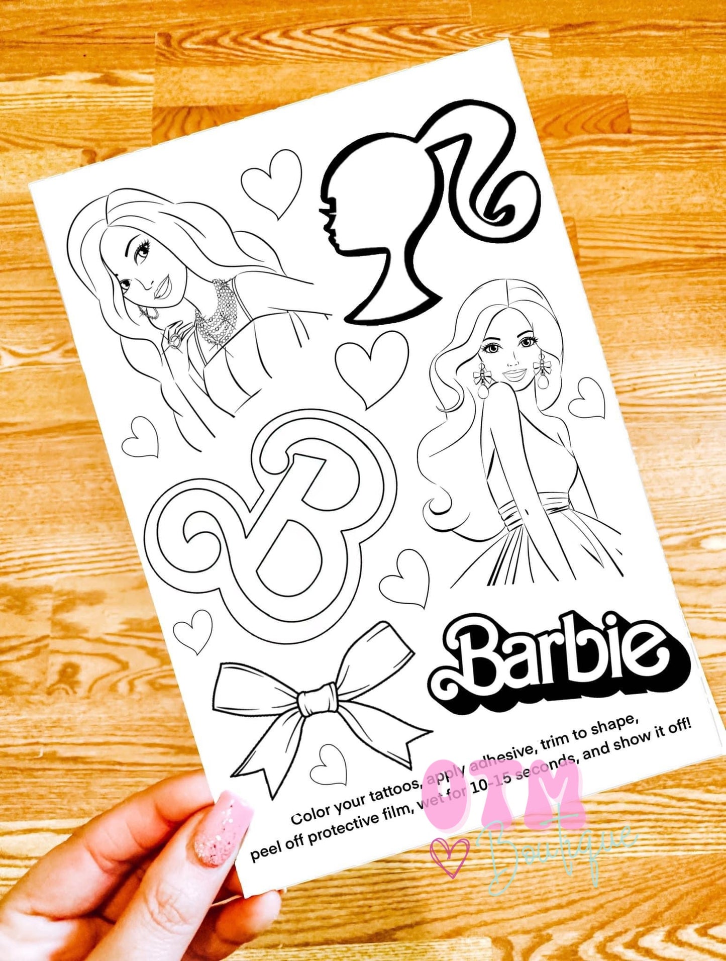 Color Your Own Tattoo Sheets