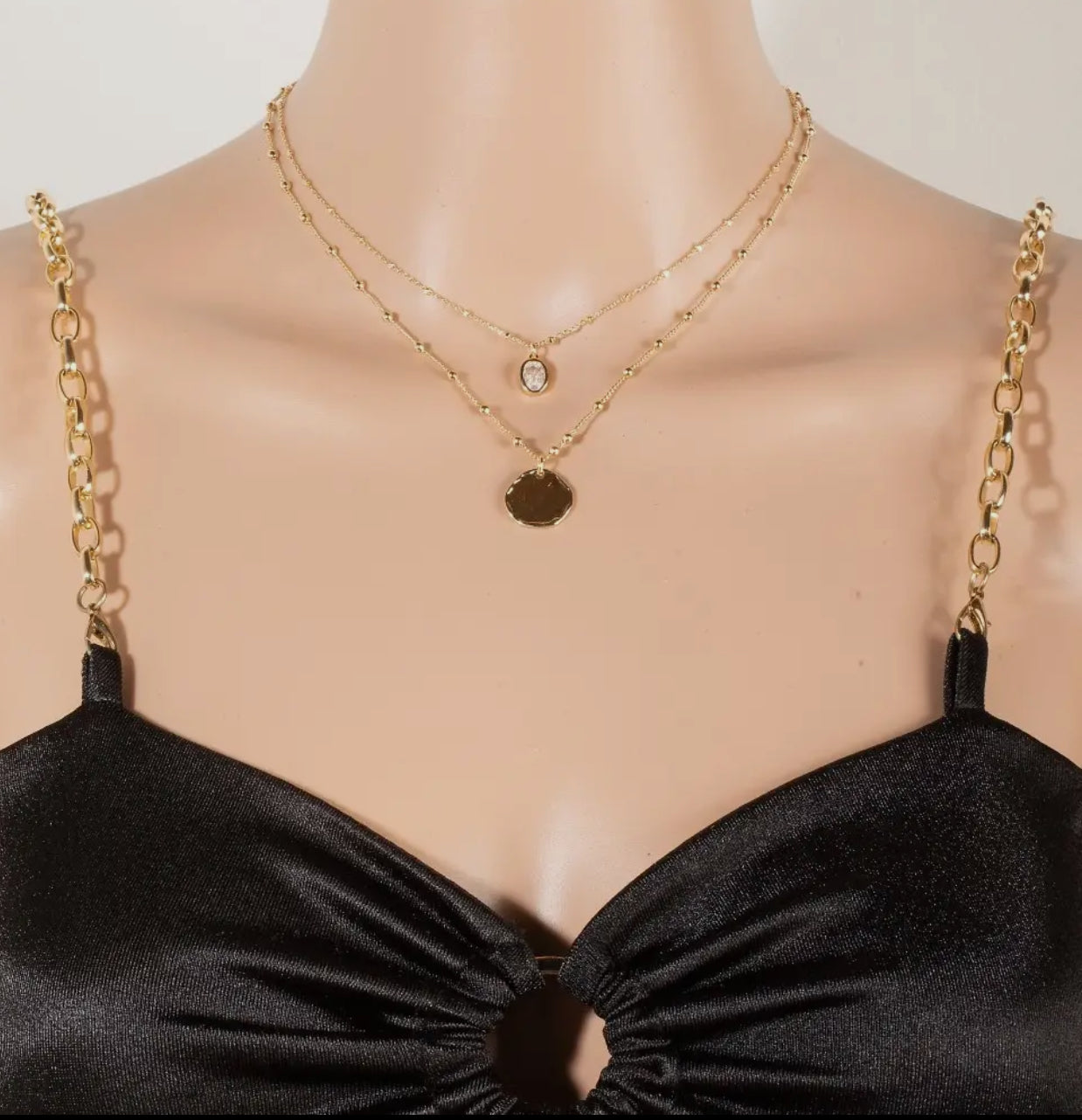 Coin & Charm Layered Necklace