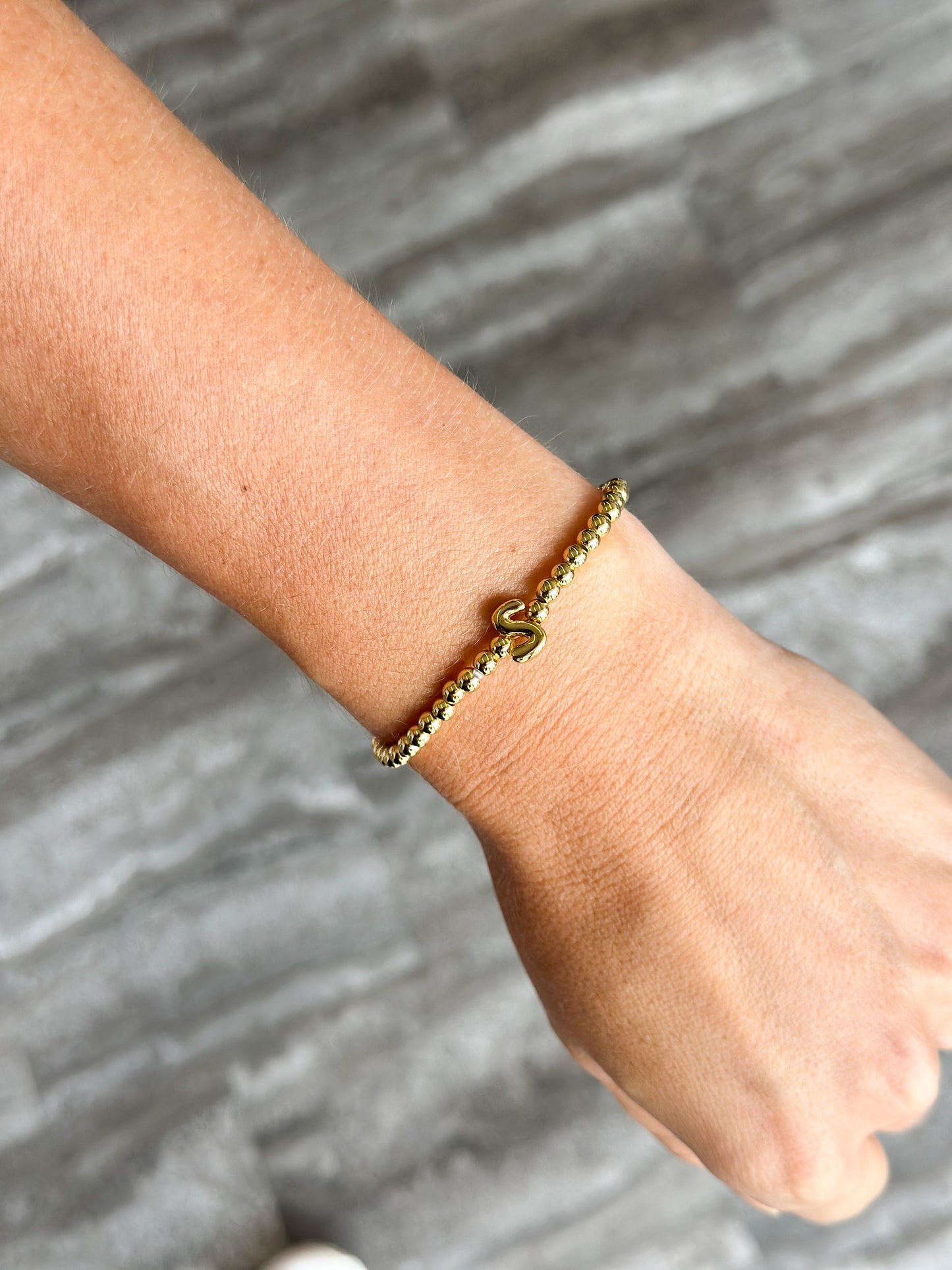 Initial Bubble Bracelets