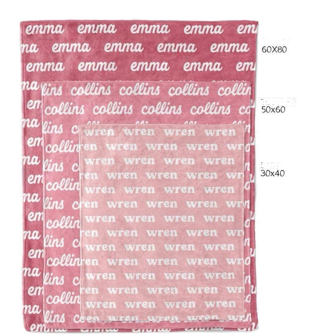 PREORDER Custom Name Blanket