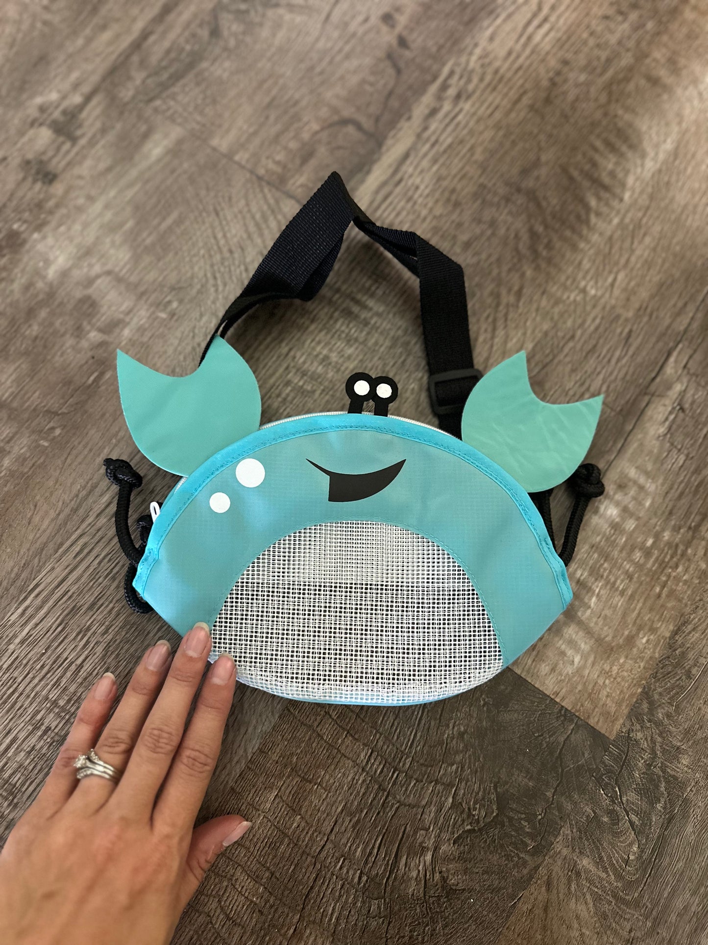 SUPER SALE Teal Crab Shell Bag