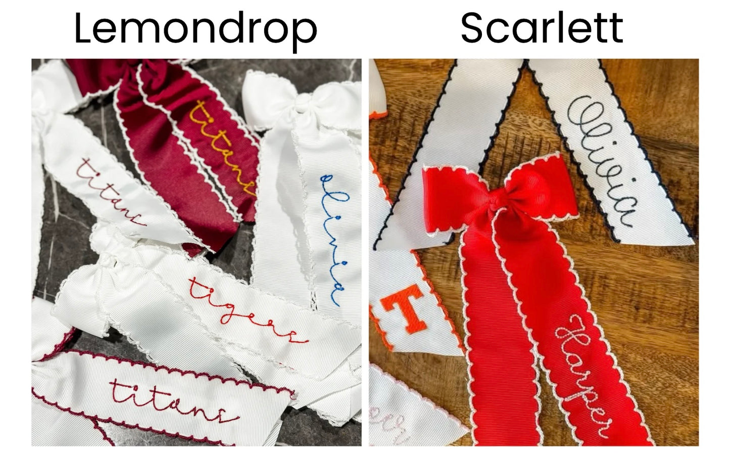 Preorder Custom Embroidered Bow