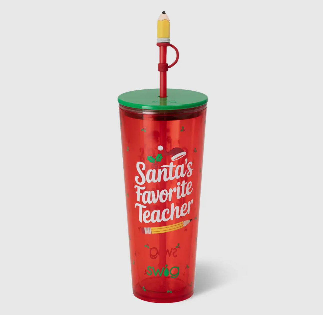 24oz Santa’s Favorite Teacher Swig Tumbler
