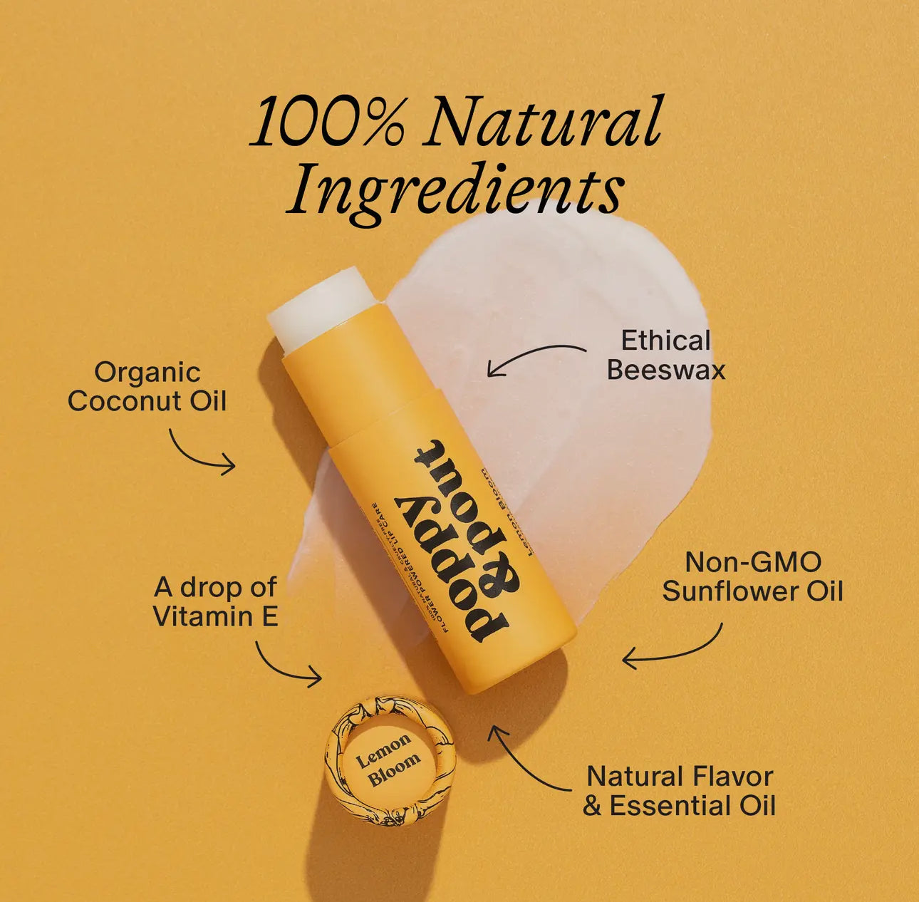 Poppy & Pout Lip Balm - Lemon Bloom