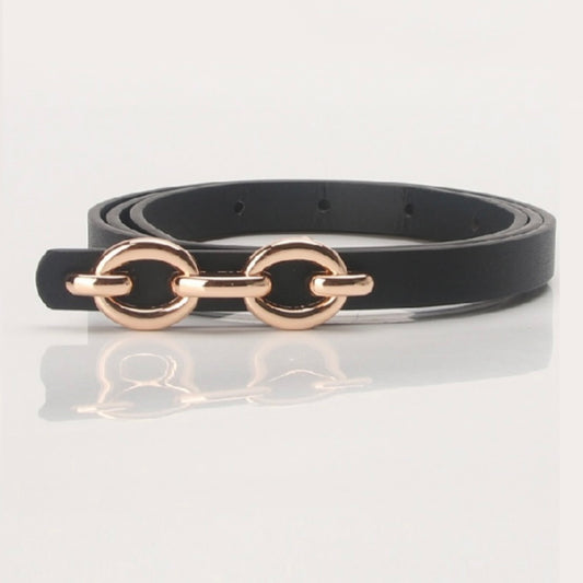 Skinny Chain Link Belt (Black)
