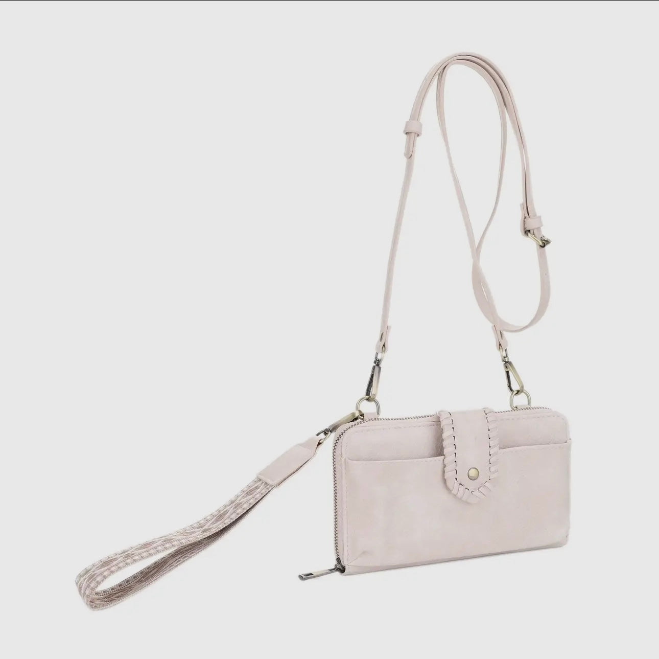 Jolie Crossbody Wallet (Cream)