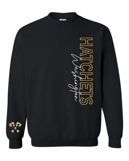 Preorder Hatchets Statement Long Sleeve/Crewneck (Black)