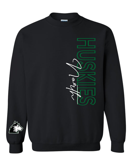 Preorder Huskies Statement Long Sleeve/Crewneck (Black)
