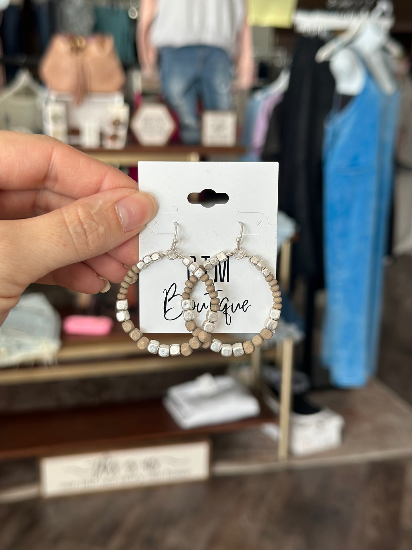 Hello Gorgeous Circle Beaded Earrings