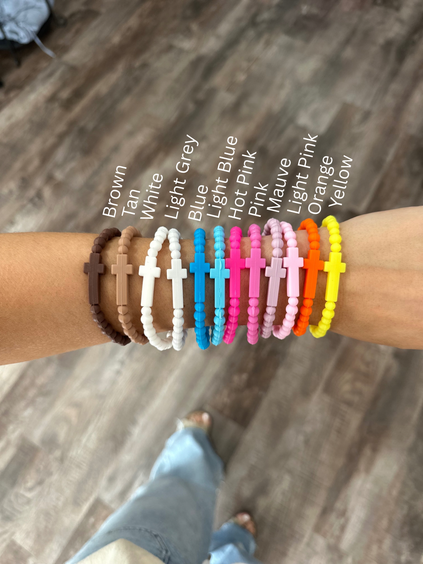 Silicon Cross Bracelets