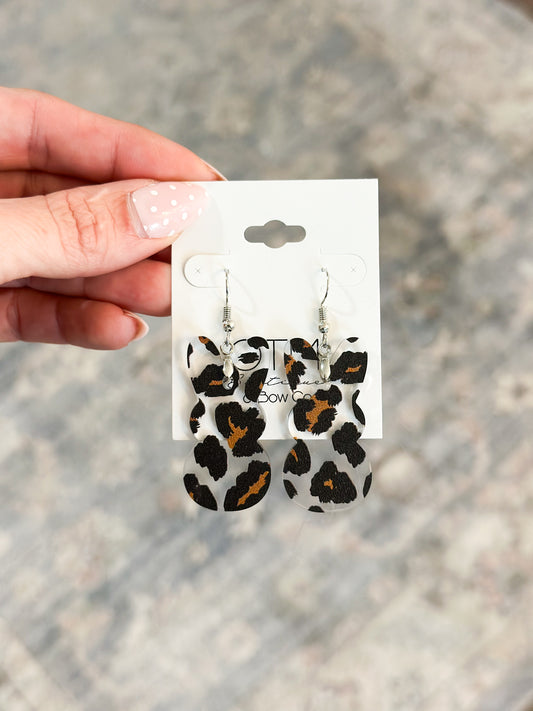 Leopard Bunny Earrings