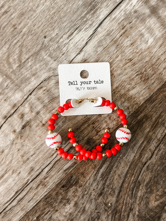 Beaded Baseball Hoops