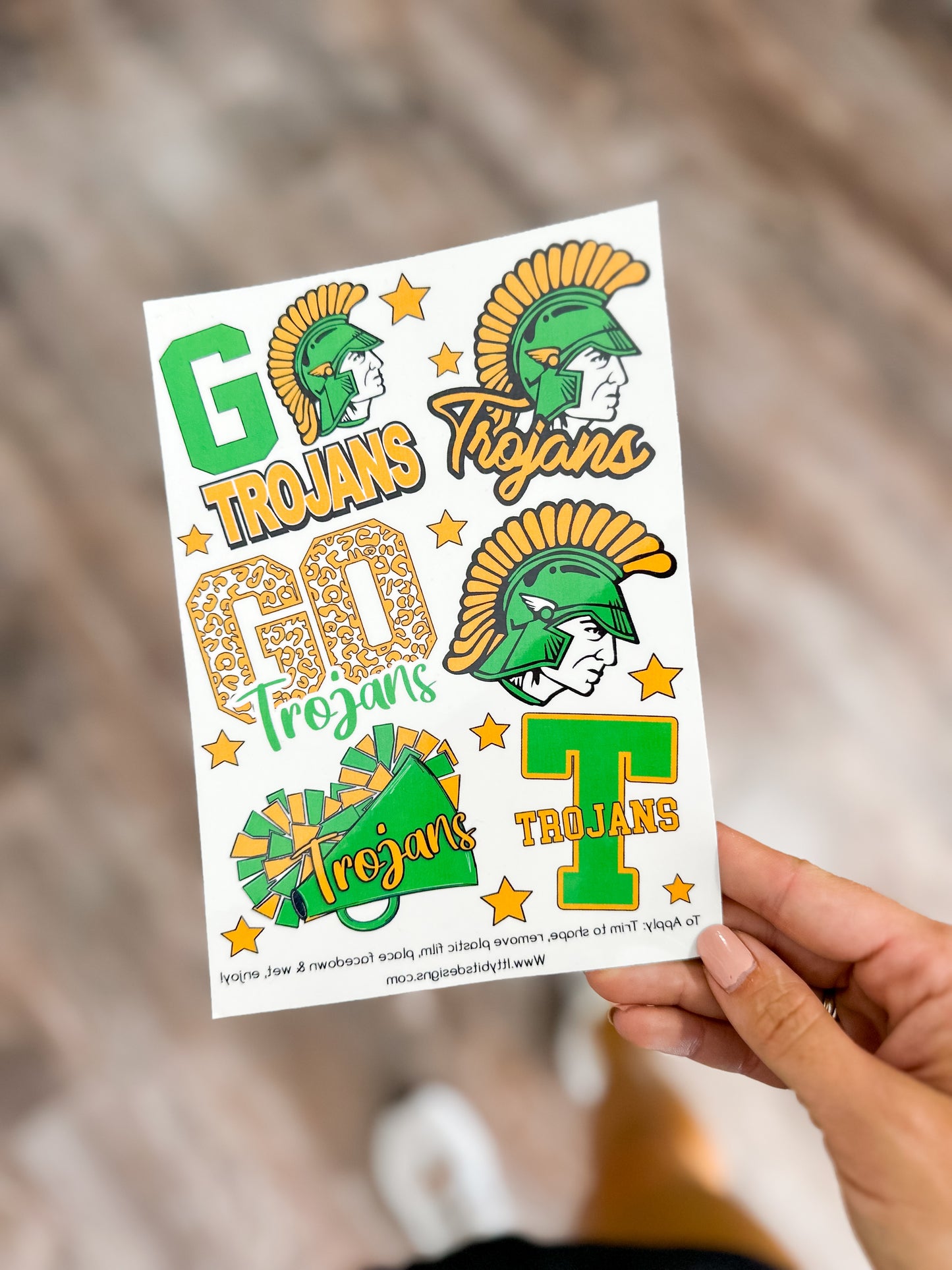 Trojans Temporary Tattoos