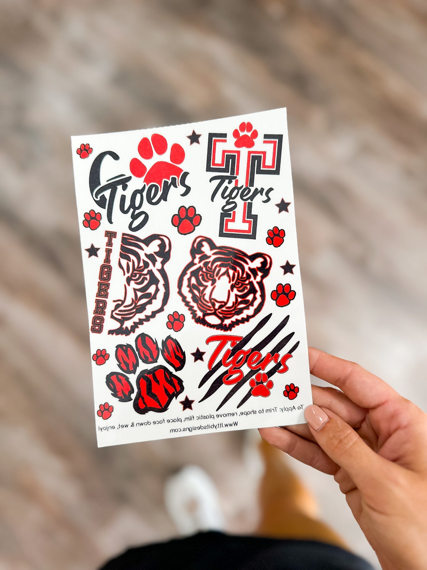 Tigers Temporary Tattoos
