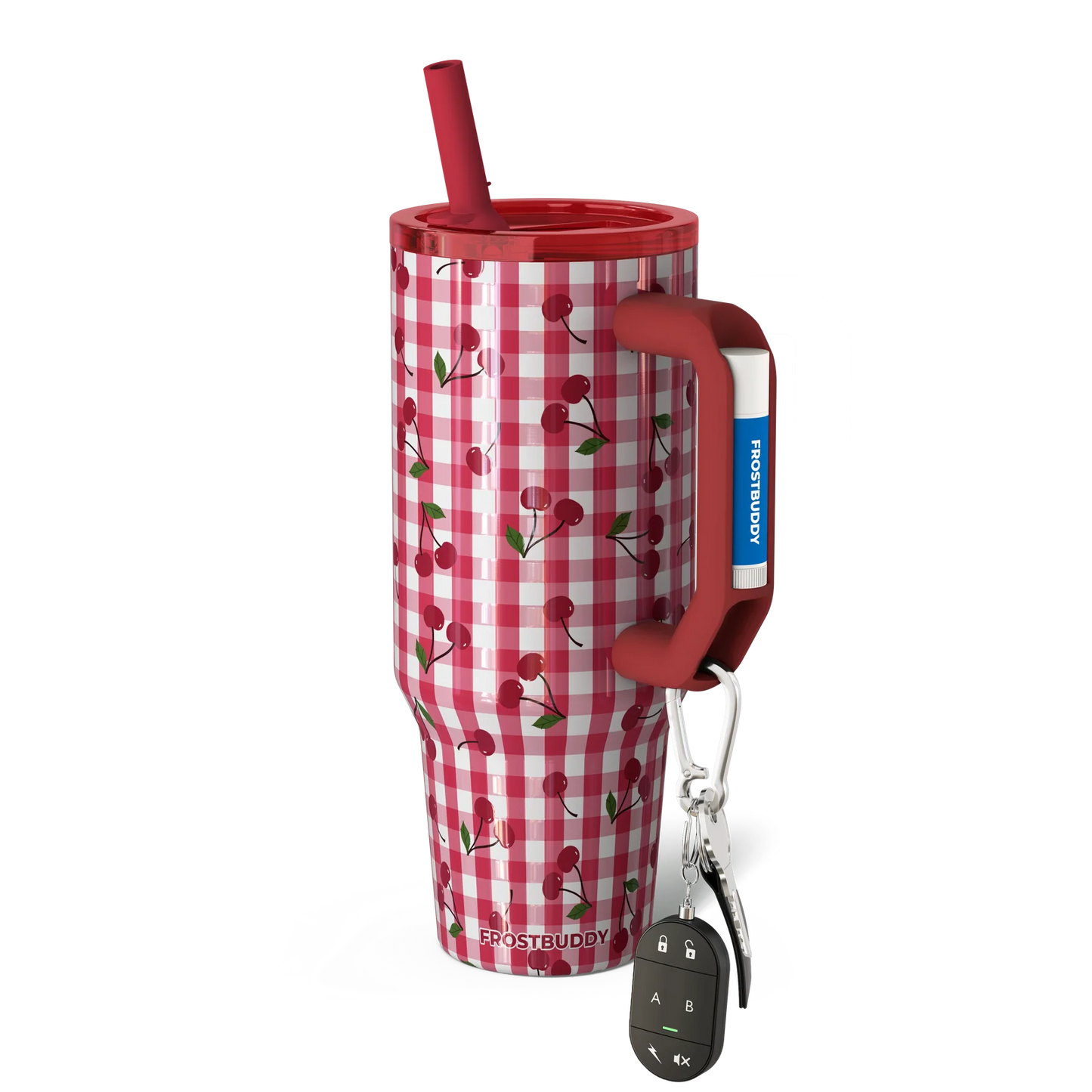 Cherry Gingham Thicc Buddy 40oz