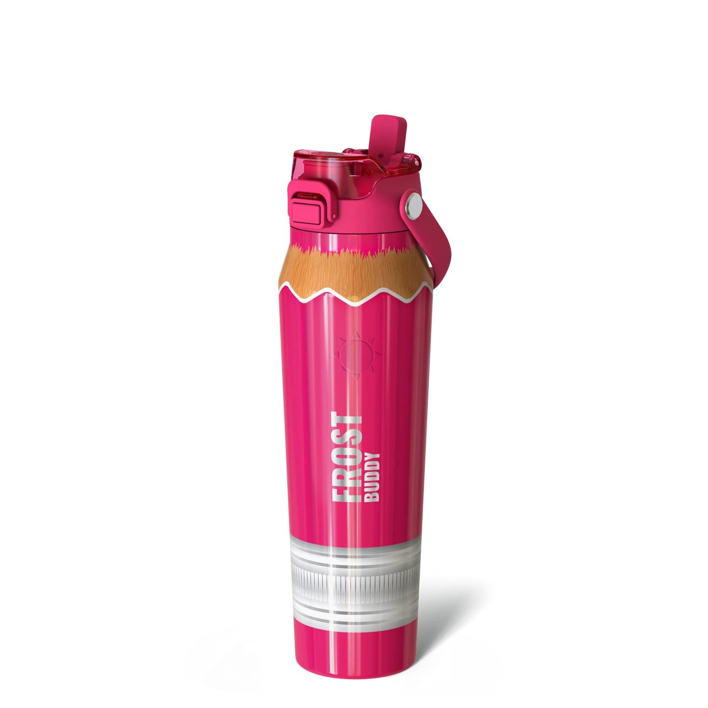 Pink Pencil Bottle Buddy 32oz
