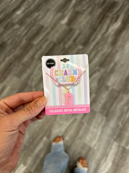 J.V. Charm Club Initial Necklace