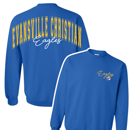Preorder Custom Arm to Arm Crewneck - ECS Eagles