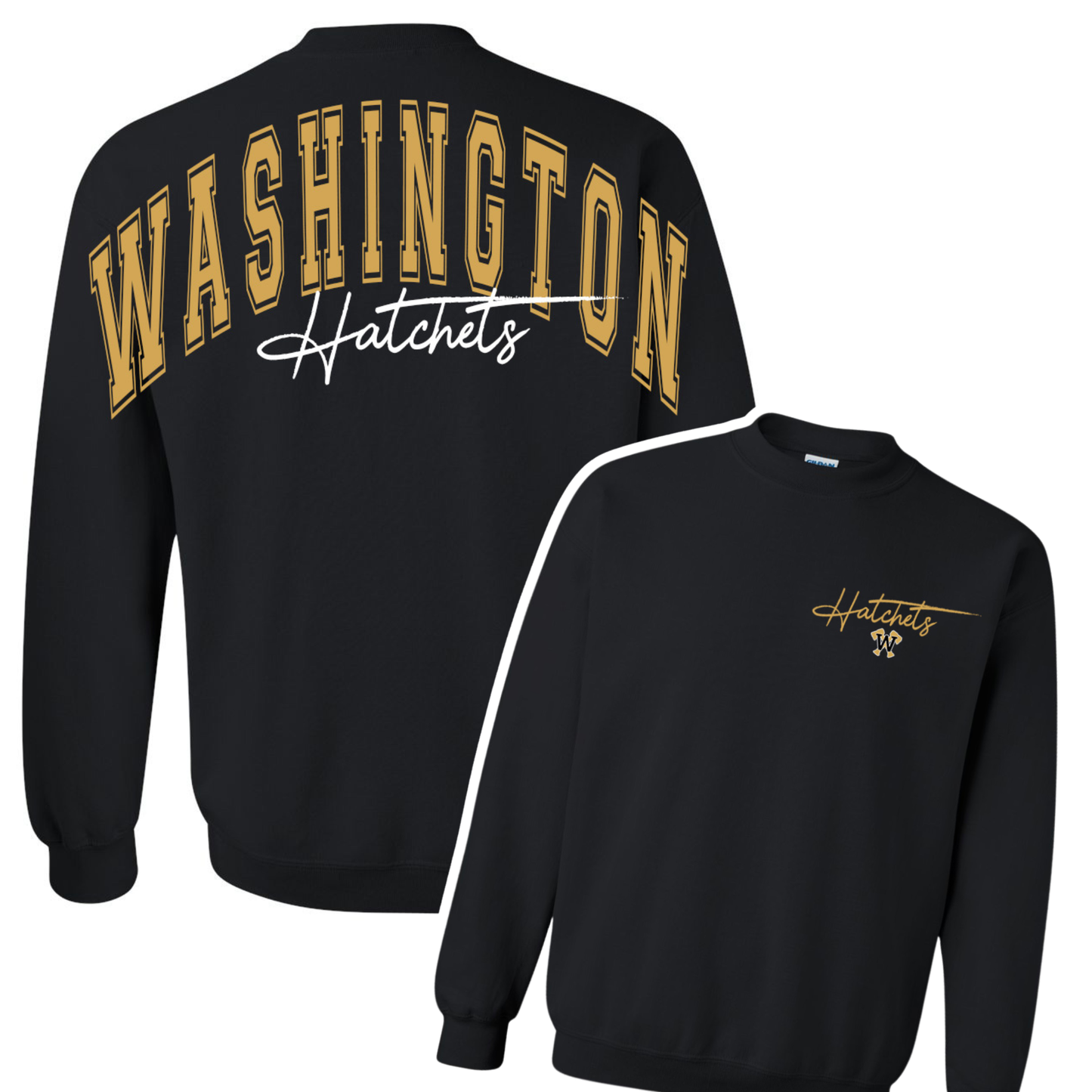 Preorder Custom Arm to Arm Crewneck - Washington Hatchets
