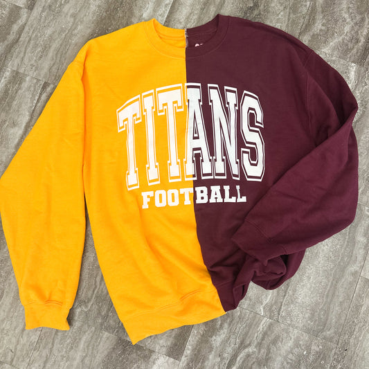 Titans Football Split Crew (LARGE)