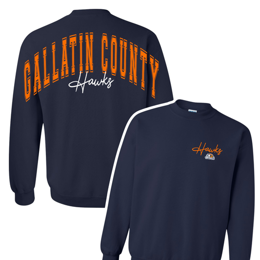 Preorder Custom Arm to Arm Crewneck - GC Hawks